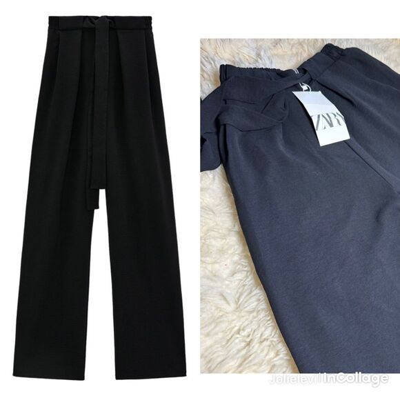 Zara Wide Flowy Pants - Picture 1 of 5